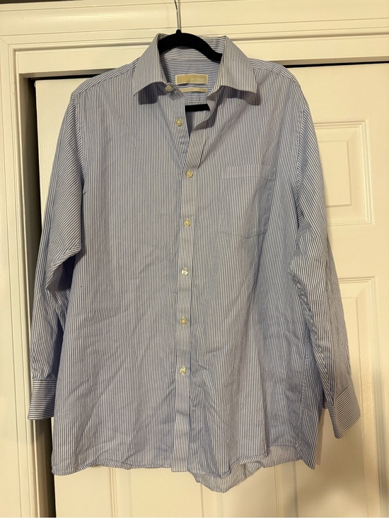 Michael Kors Other - Michael Kors Blue and White Pinstripe Dress Shirt